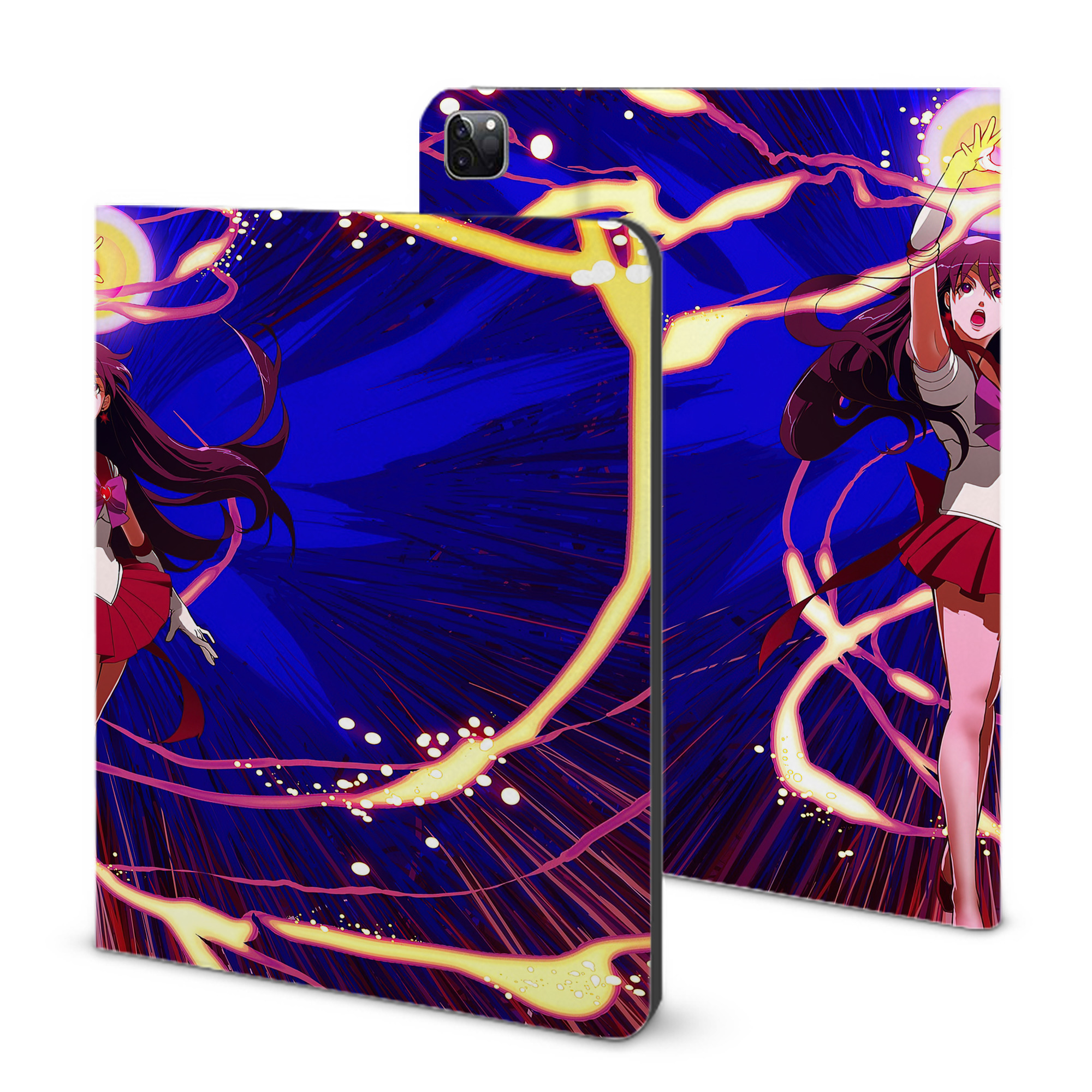 （画像用） 美少女戦士セーラームーン Sailor Moon IPad ケース ブック型 PUレザー TPU 耐衝撃 軽量 薄型 ペン収納なし 全面保護 IPad 各モデル対応